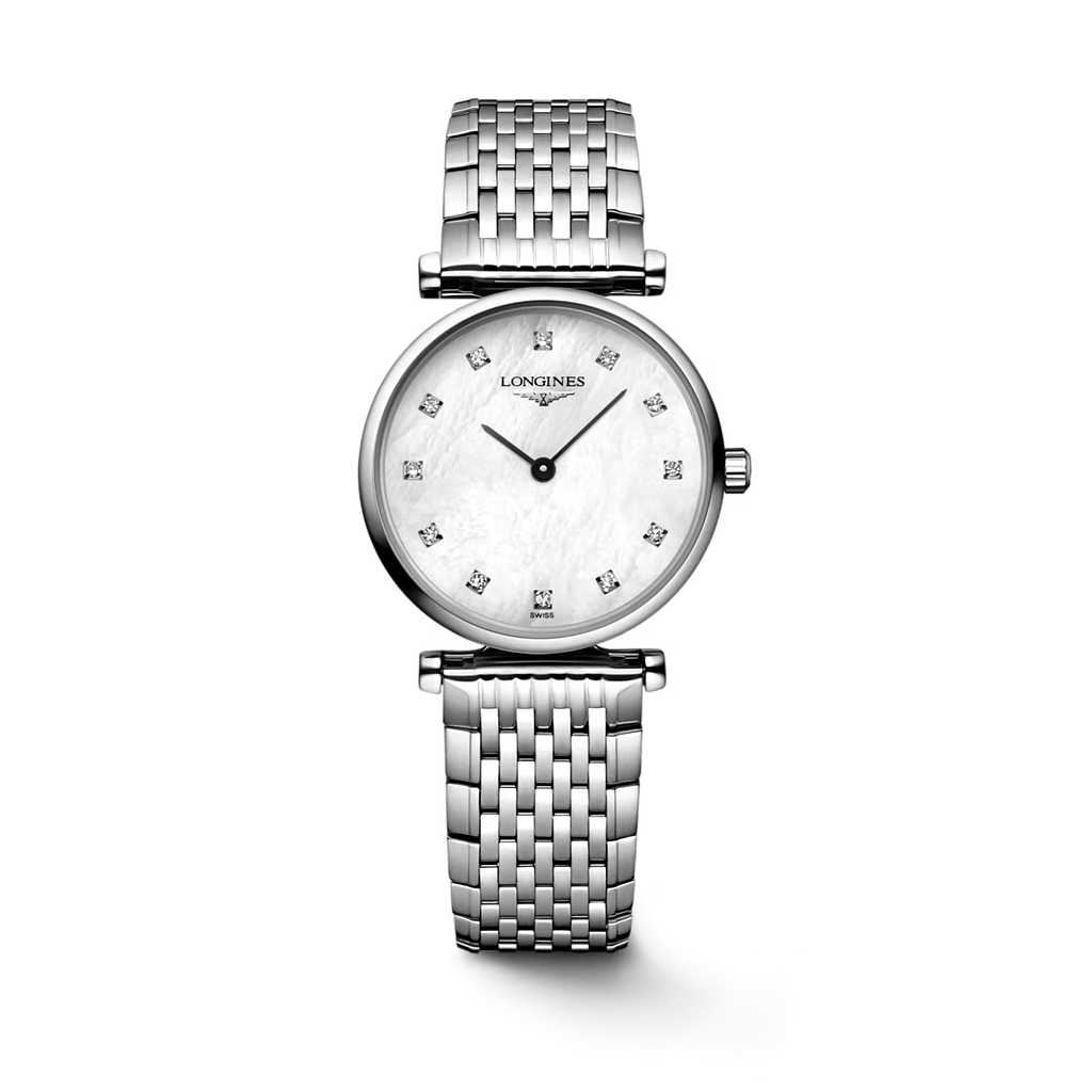 LA GRANDE CLASSIQUE QUARTZ 24MM STEEL MOTHER OF PEARL WHITE STEEL