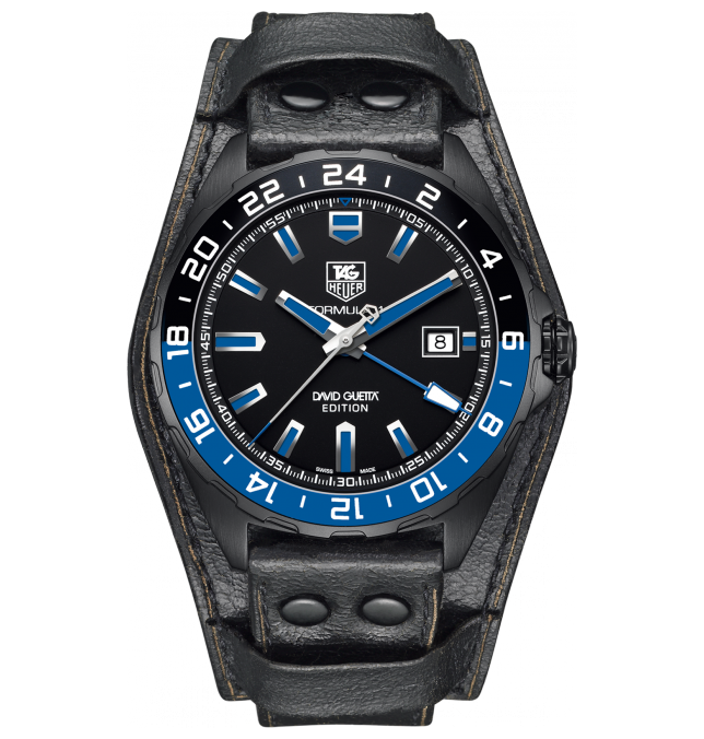 FORMULA 1 DAVID GUETTA AUTOMATIC 43MM TITANIUM BLACK LEATHER