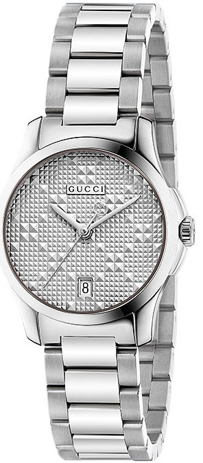 G TIMELESS QUARTZ 27MM STEEL SILVER STEEL