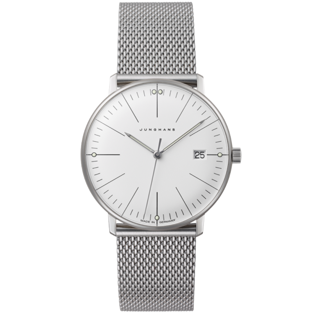 MAX BILL DAMEN QUARTZ 33MM STEEL SILVER MILANAISE