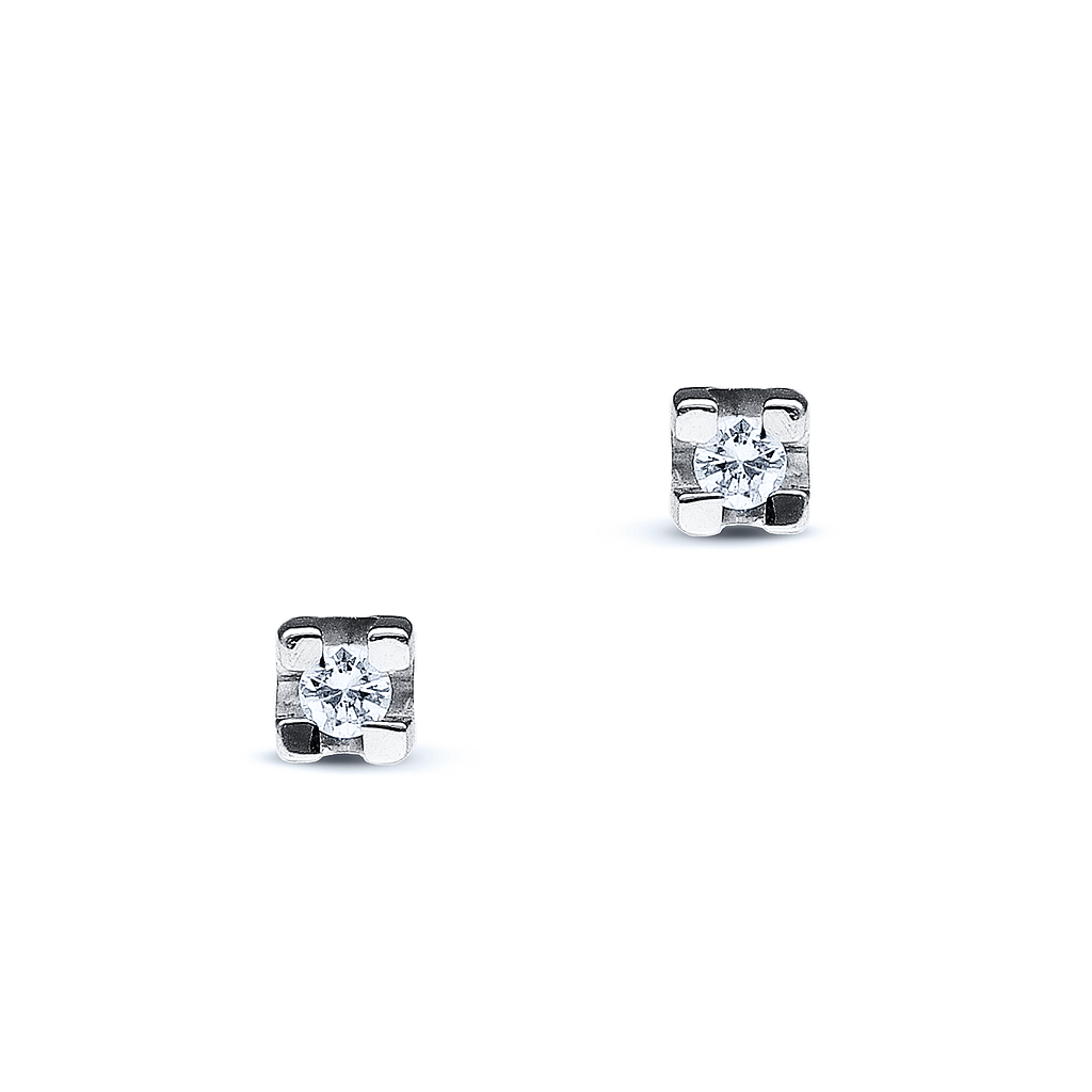 GENEVE CLASSIC EARRINGS 0.75 18K WHITE GOLD