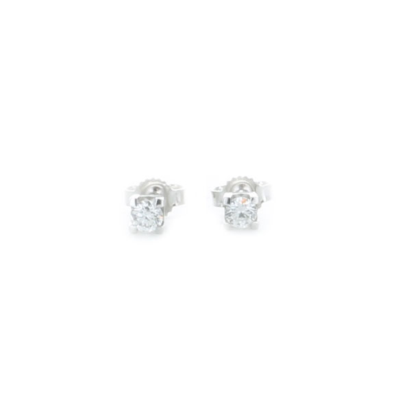 GENEVE CLASSIC EARRINGS 0.95 18K WHITE GOLD