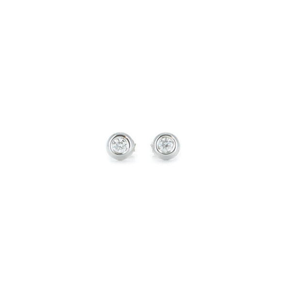 GENEVE CLASSIC EARRINGS 1.25 18K WHITE GOLD