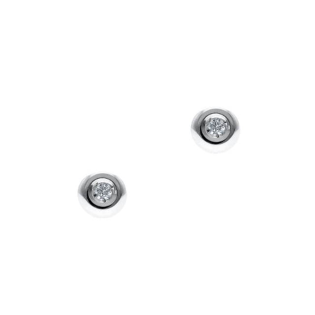 GENEVE CLASSIC EARRINGS 1.5 18K WHITE GOLD