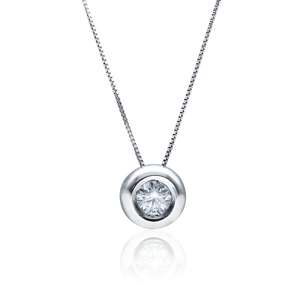 GENEVE CLASSIC NECKLACE 1.6 18K WHITE GOLD 42CM