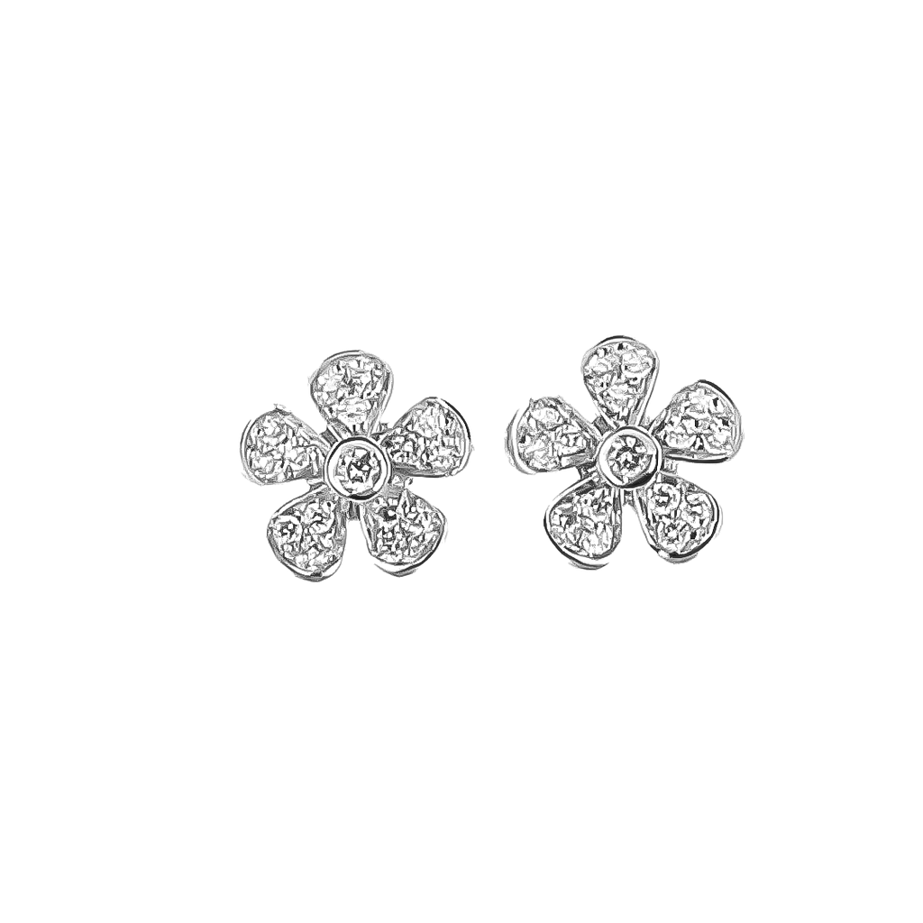 GENEVE CLASSIC EARRINGS 2.58 18K WHITE GOLD