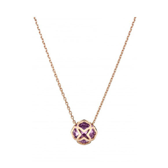 CHOPARD IMPERIALE CHAIN & PENDANT 5.65 18K ROSE GOLD 42CM