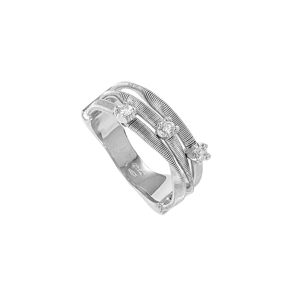 MARCO BICEGO MARRAKECH RING 6.78 18K WHITE GOLD