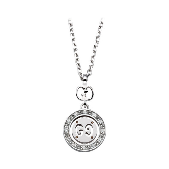GUCCI ICON NECKLACE 4.6 18K WHITE GOLD