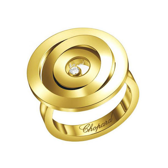CHOPARD HAPPY SPIRIT RING 0.0 18K YELLOW GOLD 56