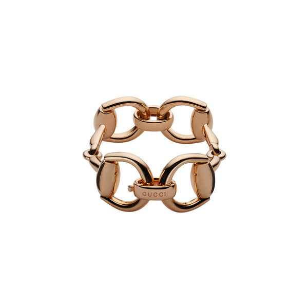 GUCCI HORSEBIT BRACELET 0.0 18K ROSE GOLD 17CM