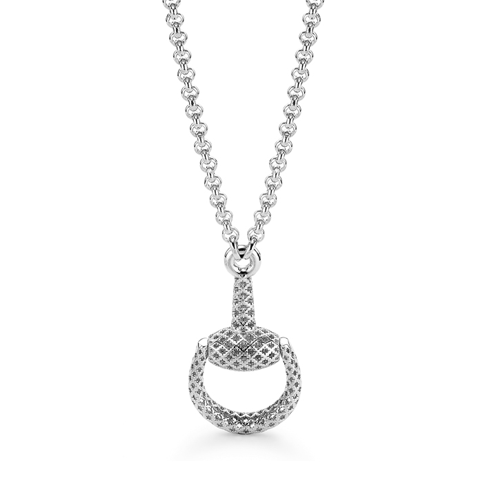 GUCCI HORSEBIT NECKLACE 0.0 18K WHITE GOLD 53CM