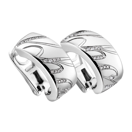 CHOPARD CHOPARDISSIMO EARRINGS 11.7 18K WHITE GOLD