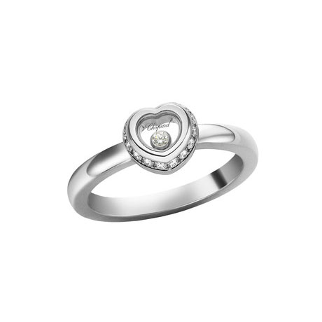 CHOPARD MISS HAPPY RING T 60 5.7 18K WHITE GOLD