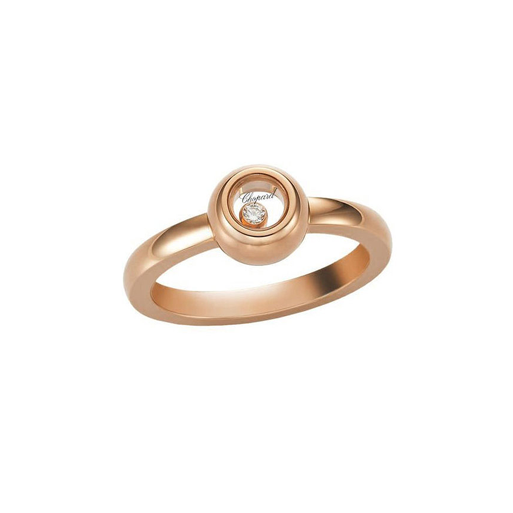 CHOPARD MISS HAPPY RING T 53 4.5 18K ROSE GOLD