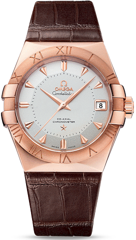 CONSTELLATION CO AXIAL 38MM AUTOMÁTICO 38MM ORO ROSA PLATEADO COCODRILO