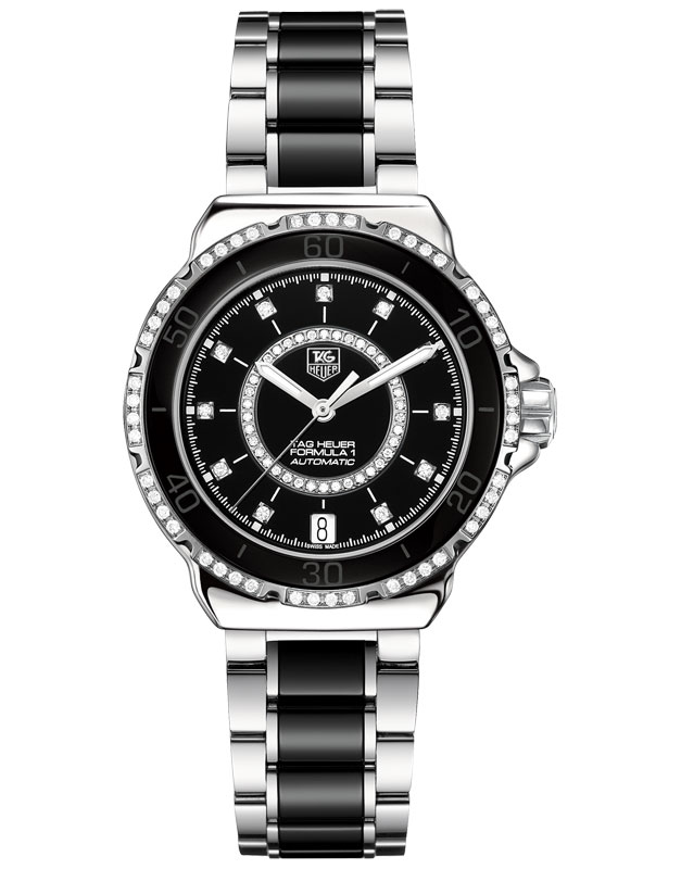 FORMULA 1 CALIBRE 5 AUTOMATIC 37MM STEEL BLACK STEEL & CERAMIC