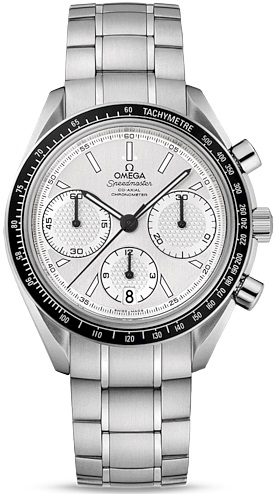 SPEEDMASTER RACING CO AXIAL CHRONO AUTOMATIC 40MM STEEL SILVER STEEL