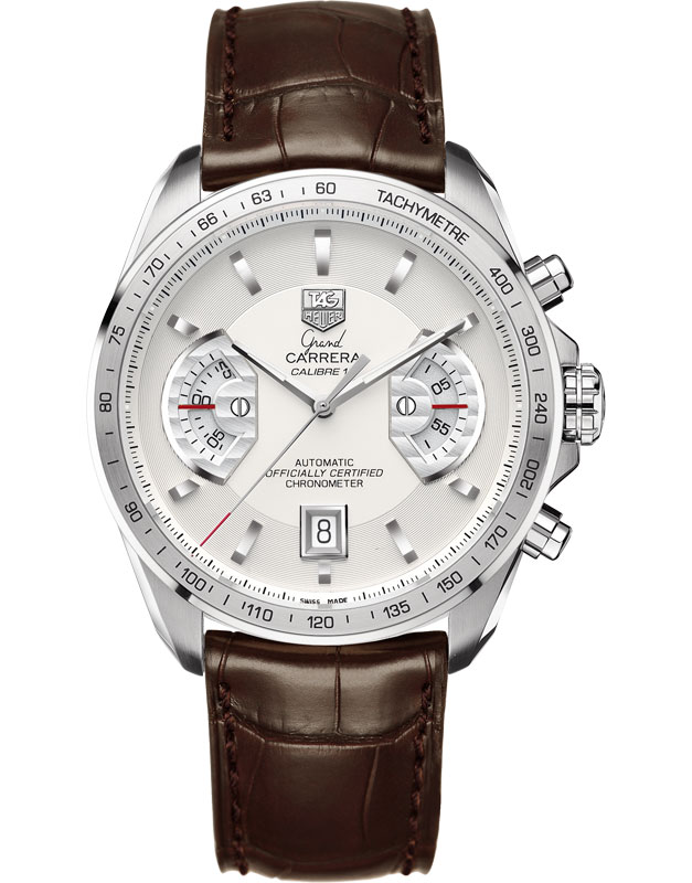 GRAND CARRERA CALIBRE 17 RS CHRONOGRAPH AUTOMATIC 43MM STEEL SILVER ALLIGATOR