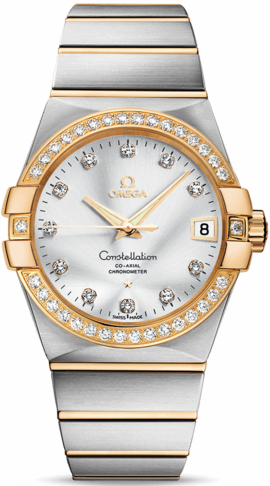 CONSTELLATION CO AXIAL 38MM AUTOMATIC 38MM STEEL MOTHER OF PEARL STEEL & GOLD