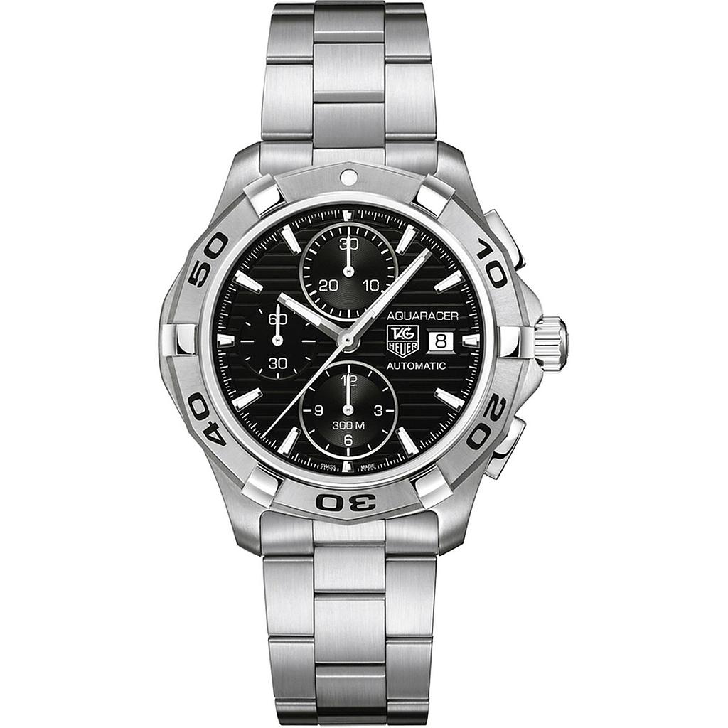 AQUARACER CALIBRE 16 CHRONOGRAPH AUTOMATIC 42MM STEEL BLACK STEEL