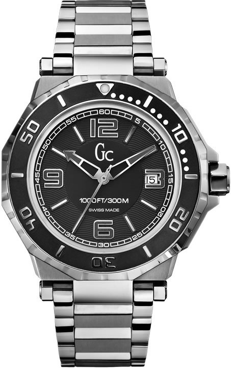 SPORT CHIC GC 3 QUARTZ 44MM STEEL BLACK STEEL