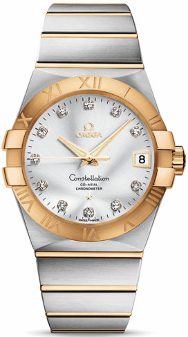 CONSTELLATION CO AXIAL 38MM AUTOMATIC 38MM STEEL SILVER STEEL & GOLD