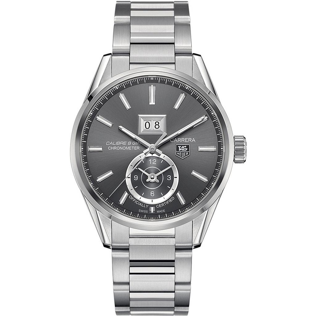 CARRERA CALIBRE 8 GMT GRAN CALENDARIO AUTOMATIC 41MM STEEL GREY STEEL