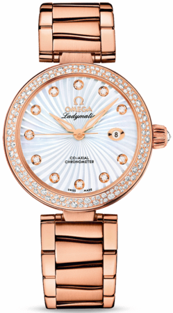 DE VILLE LADYMATIC AUTOMATIC 34MM ROSE GOLD MOTHER OF PEARL ROSE GOLD