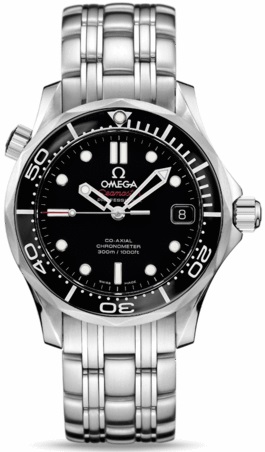 SEAMASTER DIVER 300M CO AXIAL AUTOMATIC 36,25MM STEEL BLACK STEEL