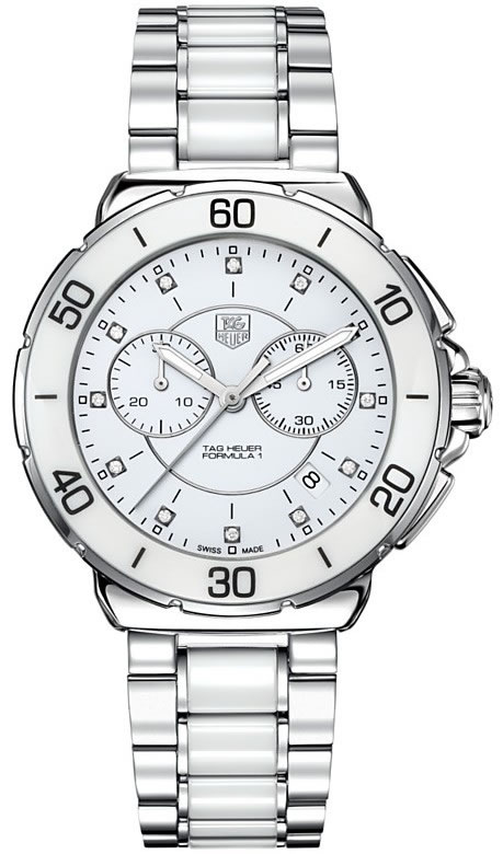 FORMULA 1 CHRONOGRAPH QUARTZ 41MM STEEL & CERAMIC WHITE STEEL & CERAMIC