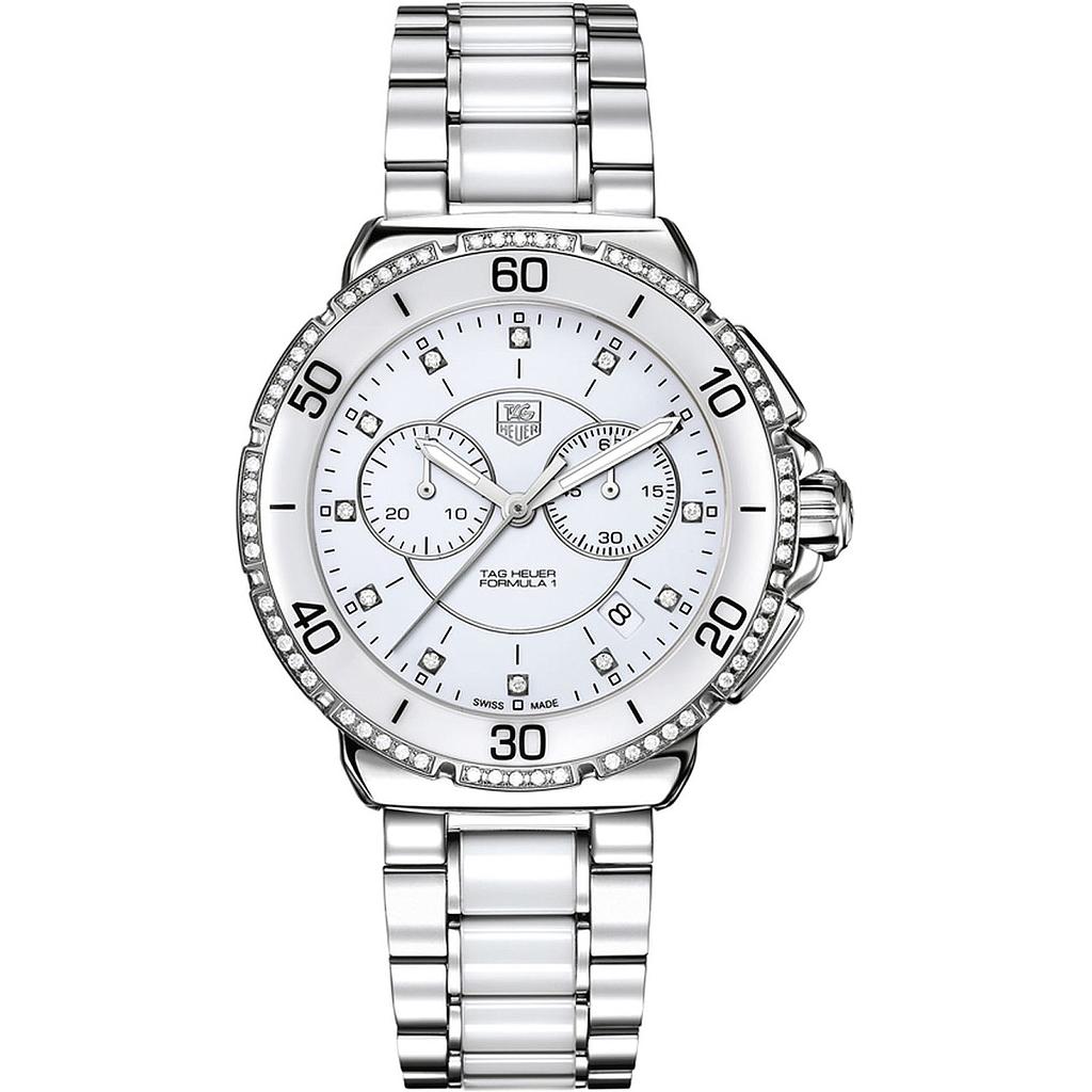 FORMULA 1 CHRONOGRAPH QUARTZ 41MM STEEL & CERAMIC WHITE STEEL & CERAMIC