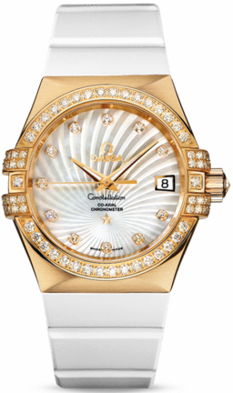 CONSTELLATION CO AXIAL 35MM AUTOMATIC 35MM MOTHER OF PEARL RUBBER