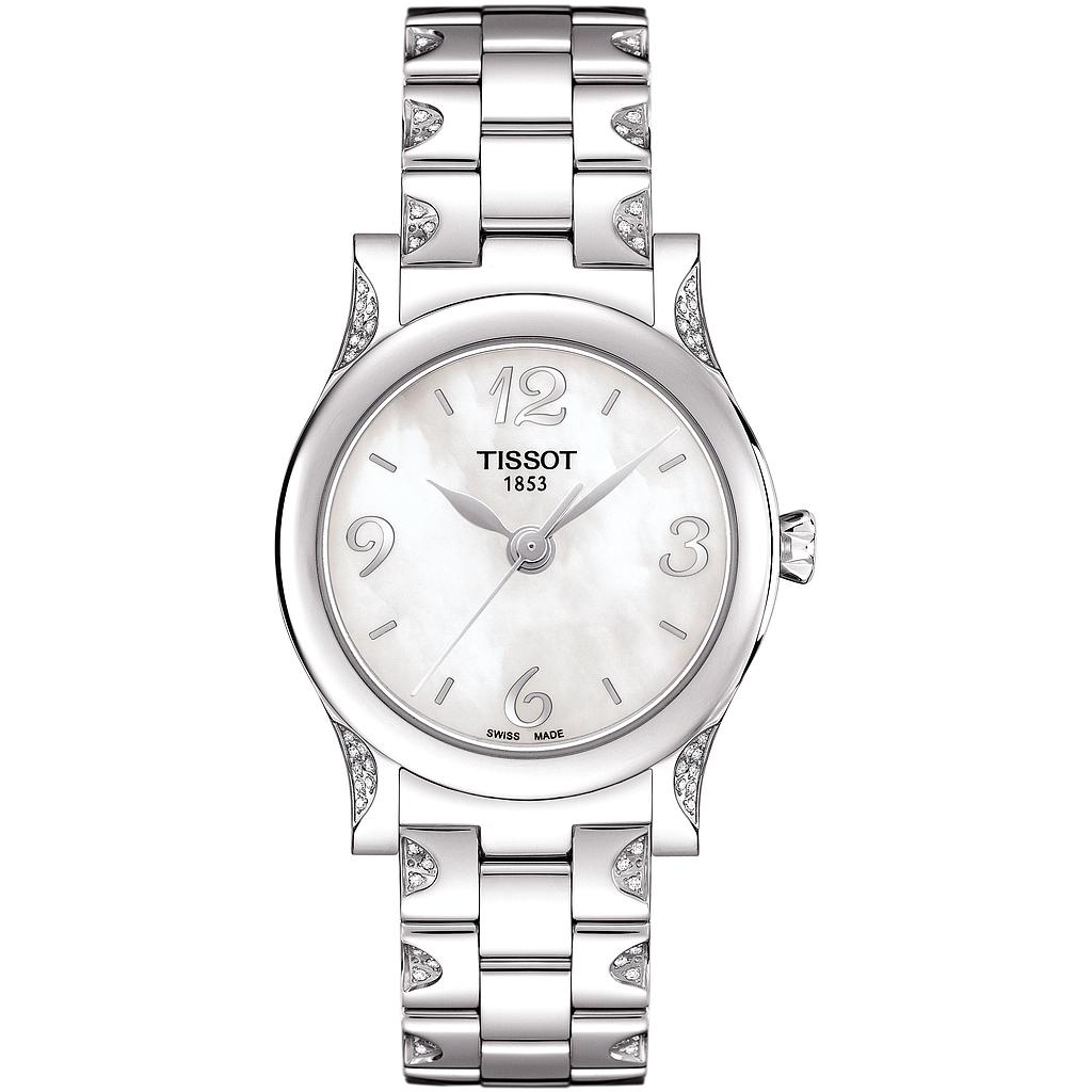 STYLIS T QUARTZ 28MM STEEL MOTHER OF PEARL STEEL / DIAMONDS