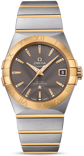 CONSTELLATION CO AXIAL 38MM AUTOMATIC 38MM STEEL GREY STEEL & GOLD