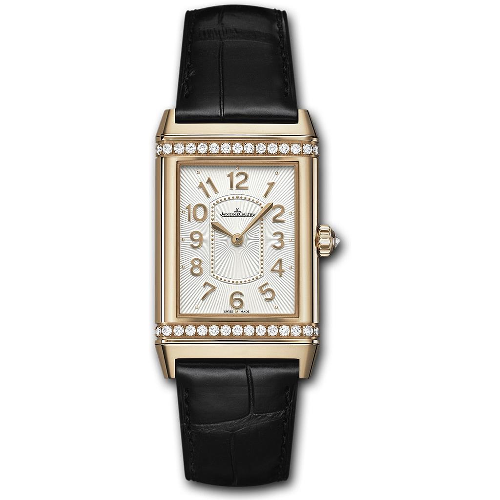 REVERSO GRANDE REVERSO ULTRA THIN MANUAL WOUND 24MM ROSE GOLD SILVER ALLIGATOR