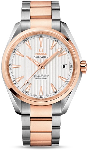 SEAMASTER AQUA TERRA 150M CO AXIAL AUTOMATIC 41,5MM STEEL SILVER STEEL & ROSE GOLD