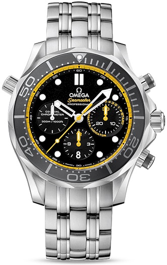 SEAMASTER DIVER 300M CO AXIAL CHRONOGRAPH AUTOMATIC 44MM STEEL BLACK STEEL