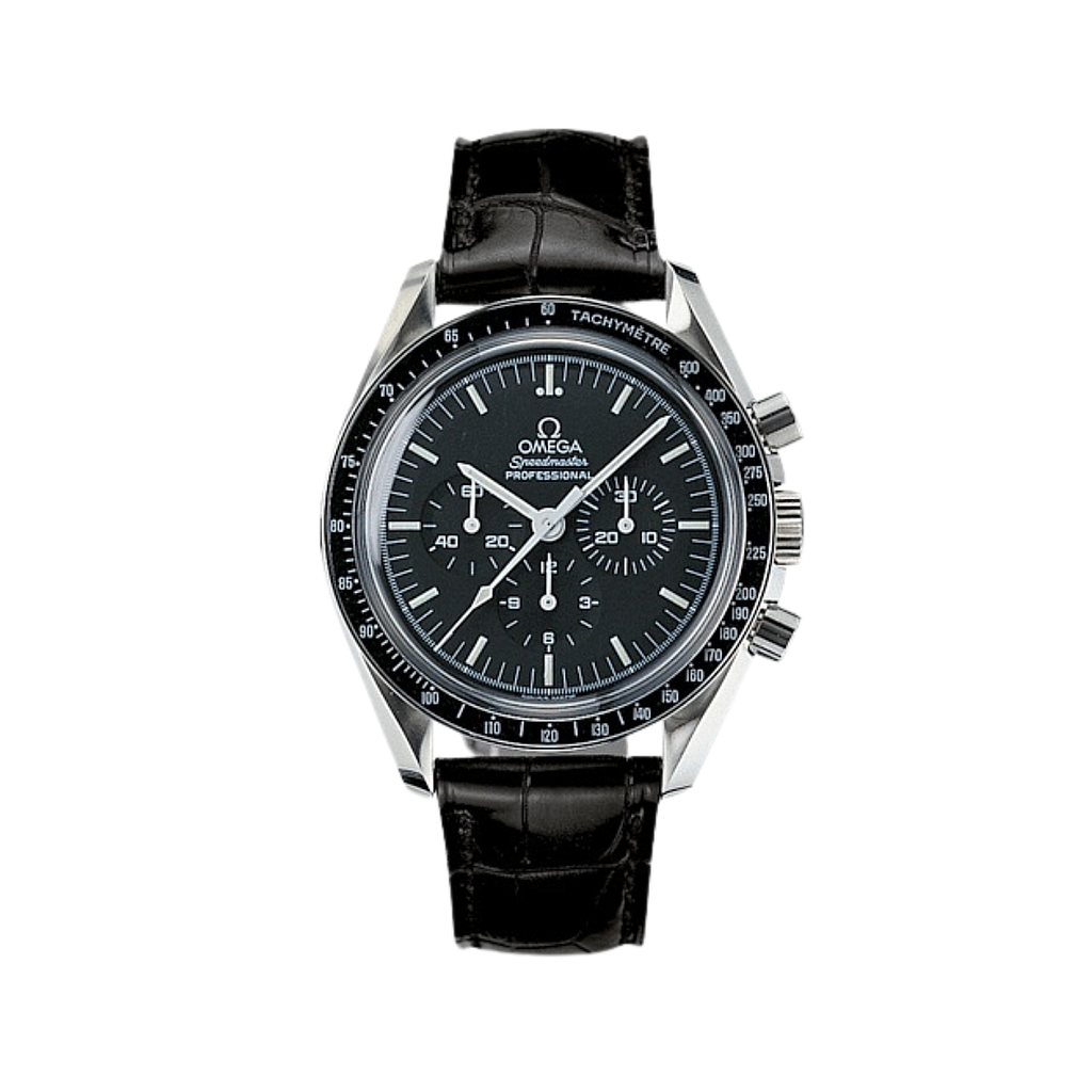 SPEEDMASTER MOONWATCH PROFESSIONAL CHRONO MANUAL WOUND 42MM STEEL BLACK ALLIGATOR