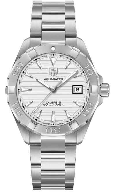 AQUARACER 300M CALIBRE 5 AUTOMATIC 40,5MM STEEL SILVER STEEL