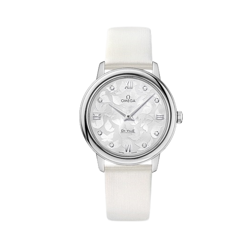 DE VILLE PRESTIGE QUARTZ 32,7MM STEEL SILVER LEATHER