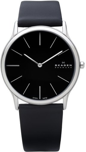 CLASSIC QUARTZ 39MM STEEL BLACK LEATHER