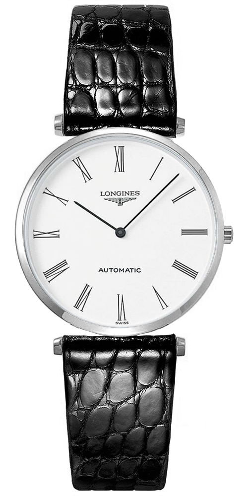 LA GRANDE CLASSIQUE QUARTZ 34MM STEEL WHITE ALLIGATOR