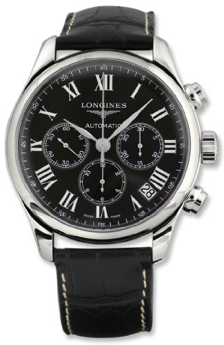 MASTER COLLECTION AUTOMATIC 44MM STEEL BLACK ALLIGATOR