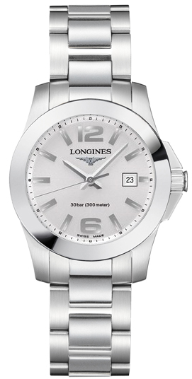 CONQUEST QUARTZ 29,5MM STEEL SILVER STEEL