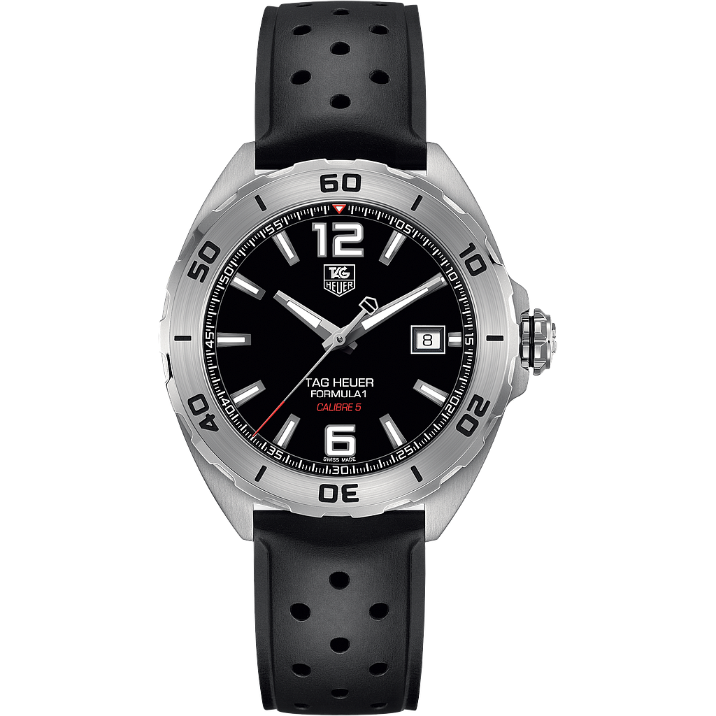 FORMULA 1 CALIBRE 5 AUTOMATIC 41MM STEEL BLACK RUBBER