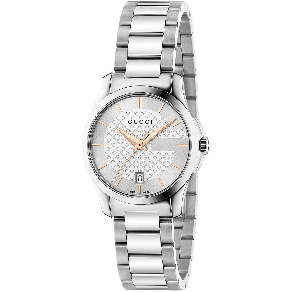 G TIMELESS QUARTZ FINO QUARTZ 27MM STEEL SILVER STEEL