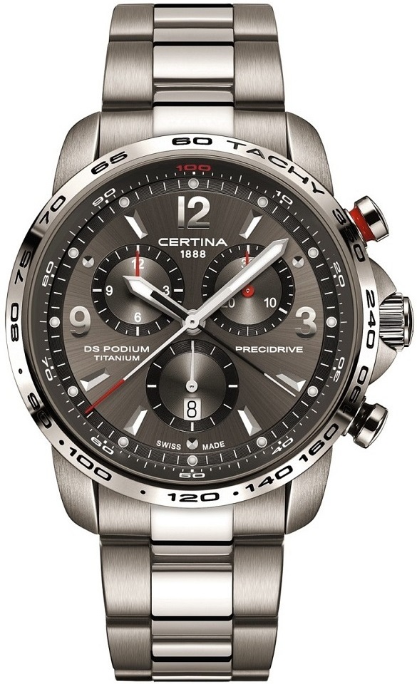 DS PODIUM BIG SIZE CHRONO QUARTZ 43,5MM TITANIUM BLACK TITANIUM