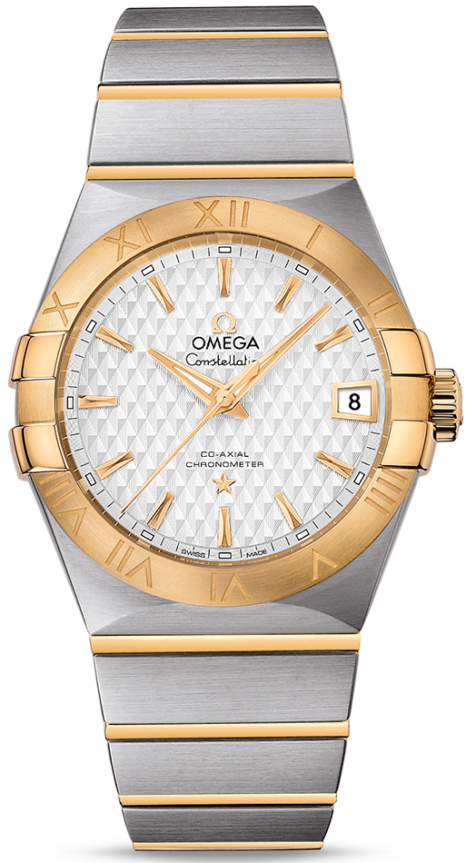 CONSTELLATION CO AXIAL 38MM AUTOMATIC 38MM STEEL SILVER STEEL & GOLD