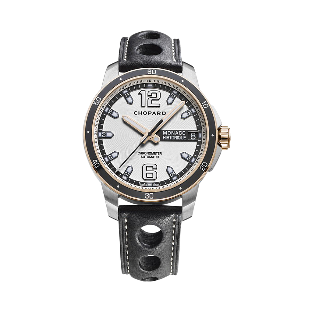 MILLE MIGLIA GRAND PRIX DE MONACO HISTORIQUE 2014 AUTOMATIC 44,5MM STEEL SILVER LEATHER